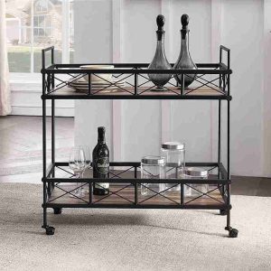Bar Cart Serving trolley Black