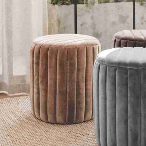 Velvet Ottoman
